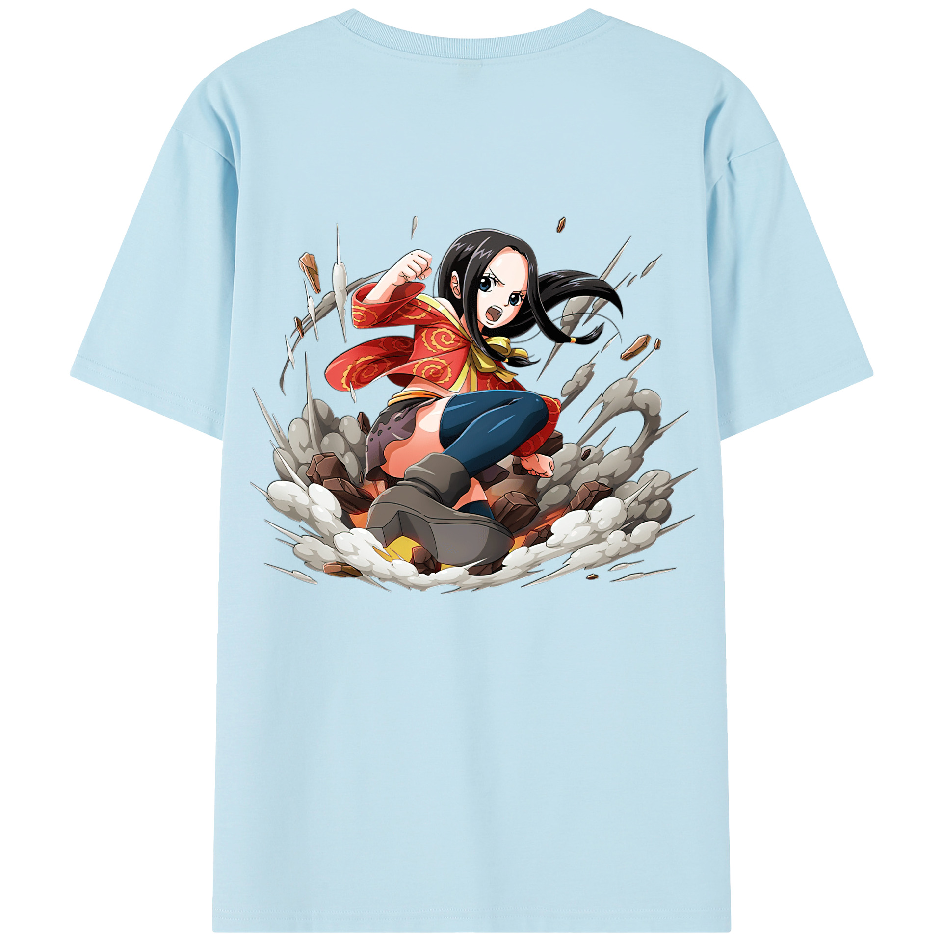 ワンピース ボア・ハンコック ONE PIECE Boa·Hancock 綿100％半袖Tシャツ（背面プリント）
